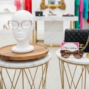 Clear Blush Square Eyeglass Frames